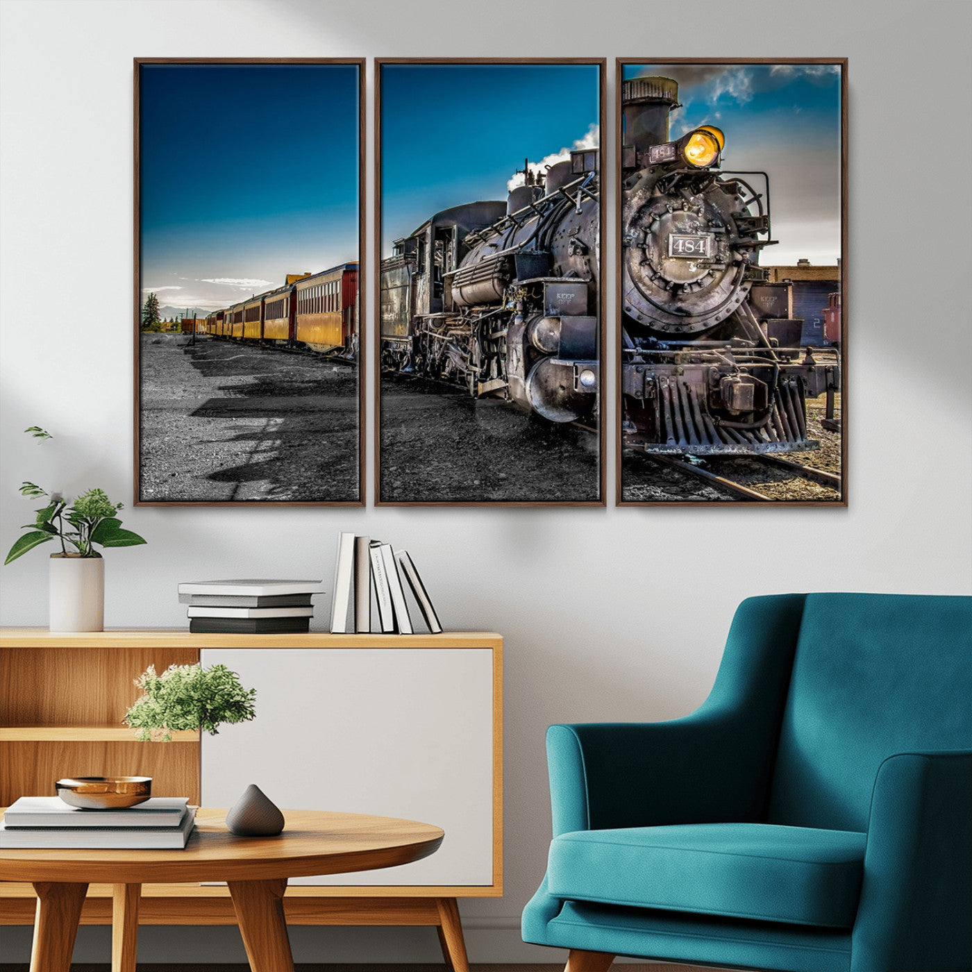 MGV-FC-48X32-3P - Train Wall Art Canvas Print