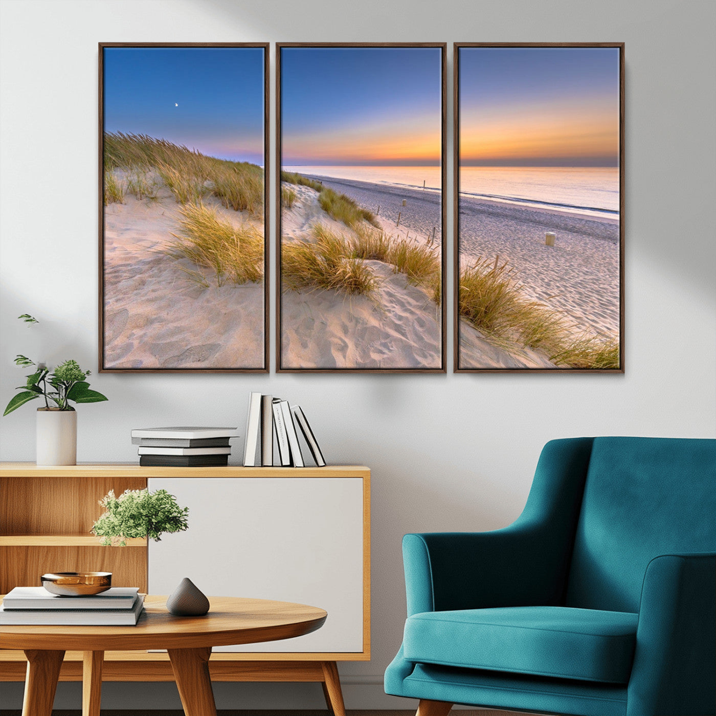 -Sunrise On The Beach Wall Art Canvas Print