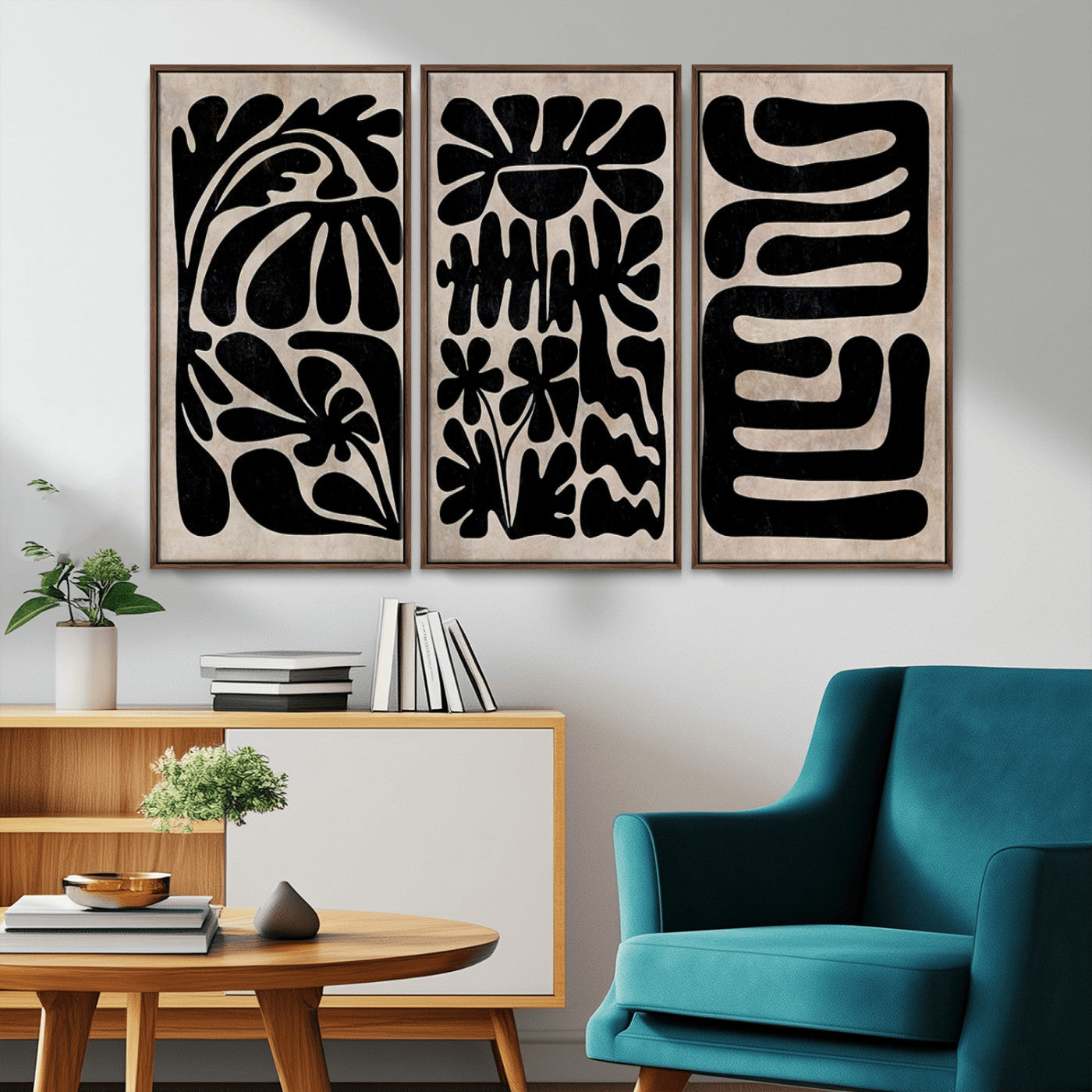 MGV-FC-48X32-3P - Canvas Print Wall Art Abstract Art Boho, Framed Boho Art Canvas Print
