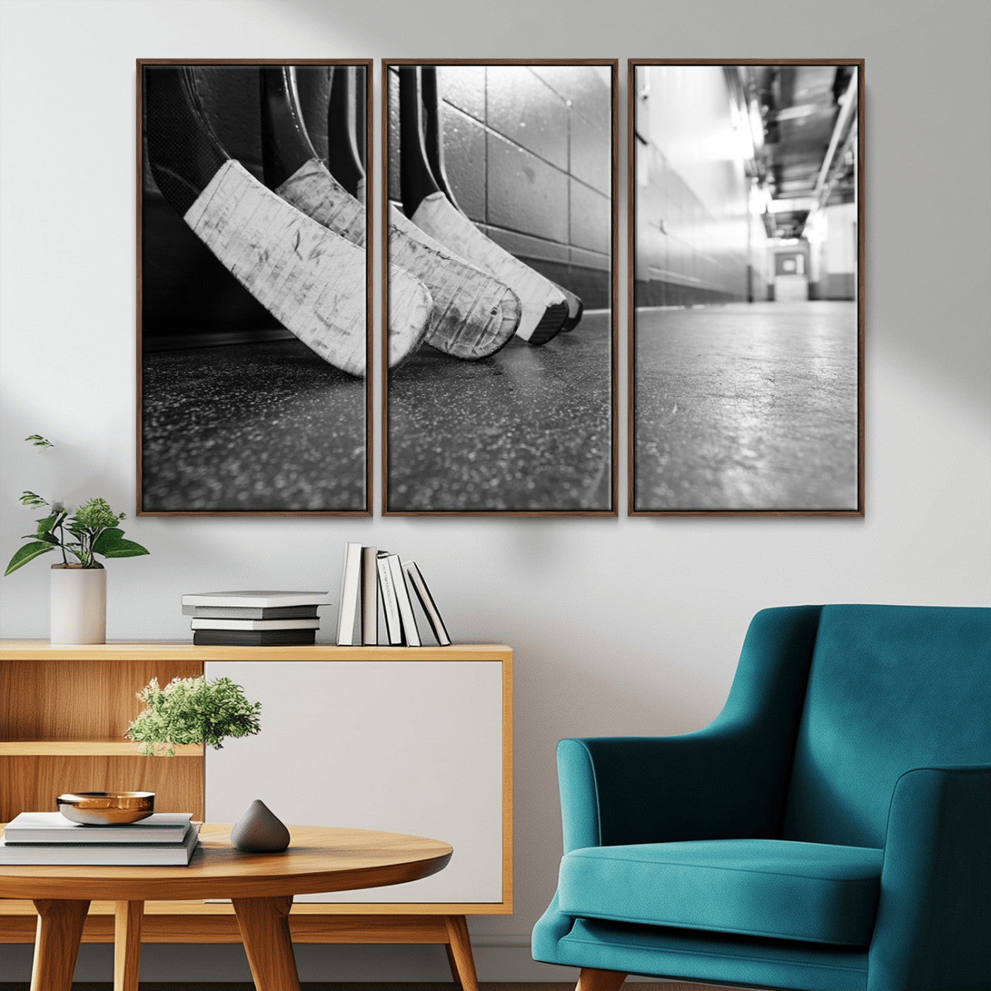 MGV-FC-48X32-3P - Ice Hockey Wall Art Canvas Print