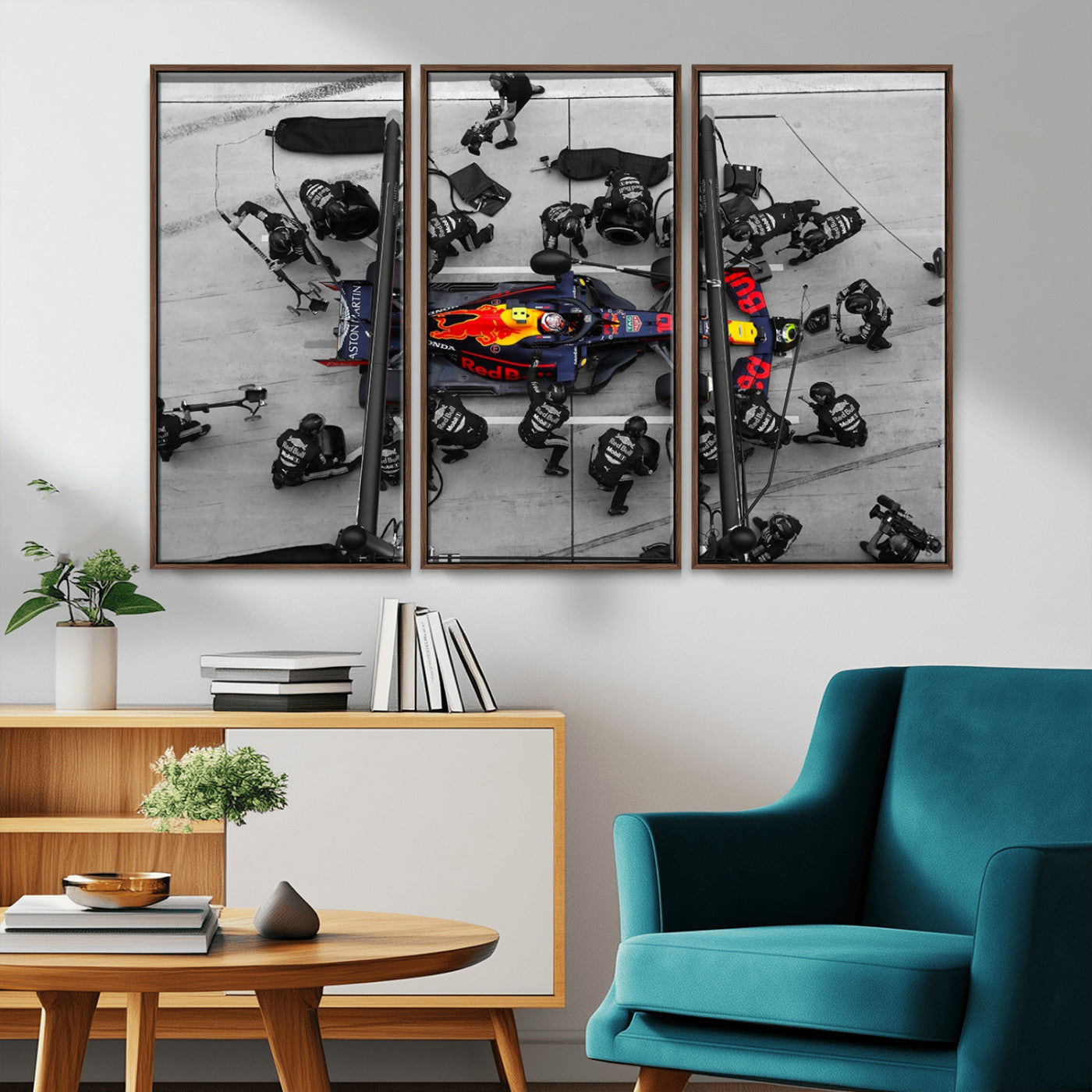 MGV-FC-48X32-3P - RedBull Formula 1 Canvas Wall Art Print