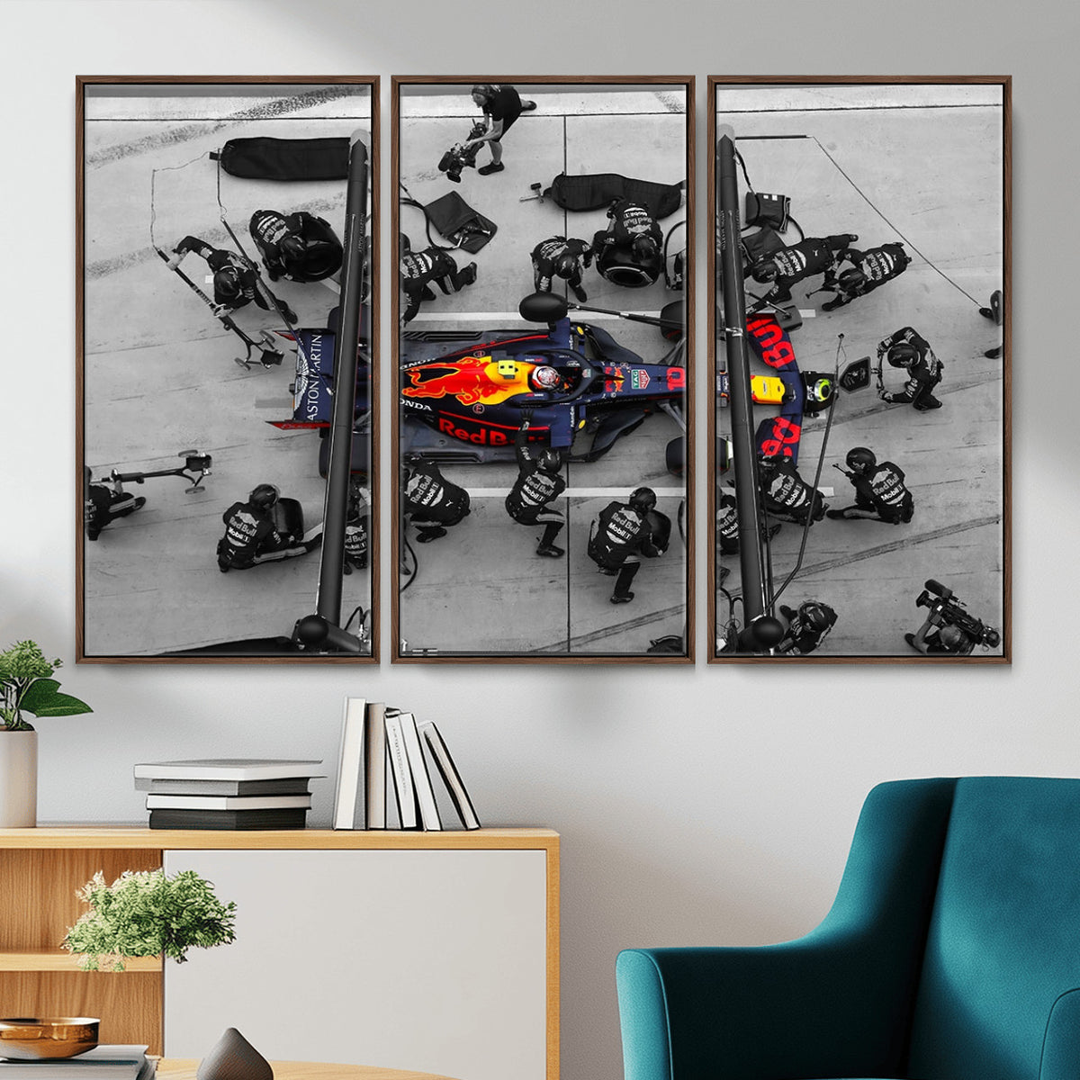 RedBull-MGV-CV-36X24 - Red Bull Formula 1 Canvas Wall Art Print