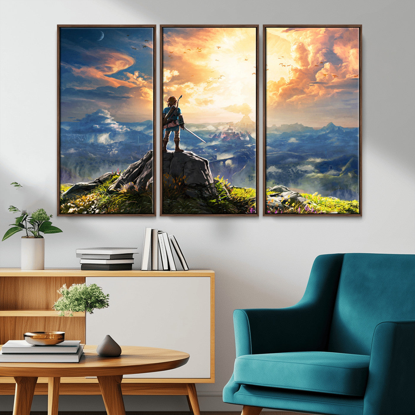 MGV-FC-48X32-3P - Legend of Zelda Breath of the Wild Game Wall Art Canvas, Legend of Zelda Canvas Print