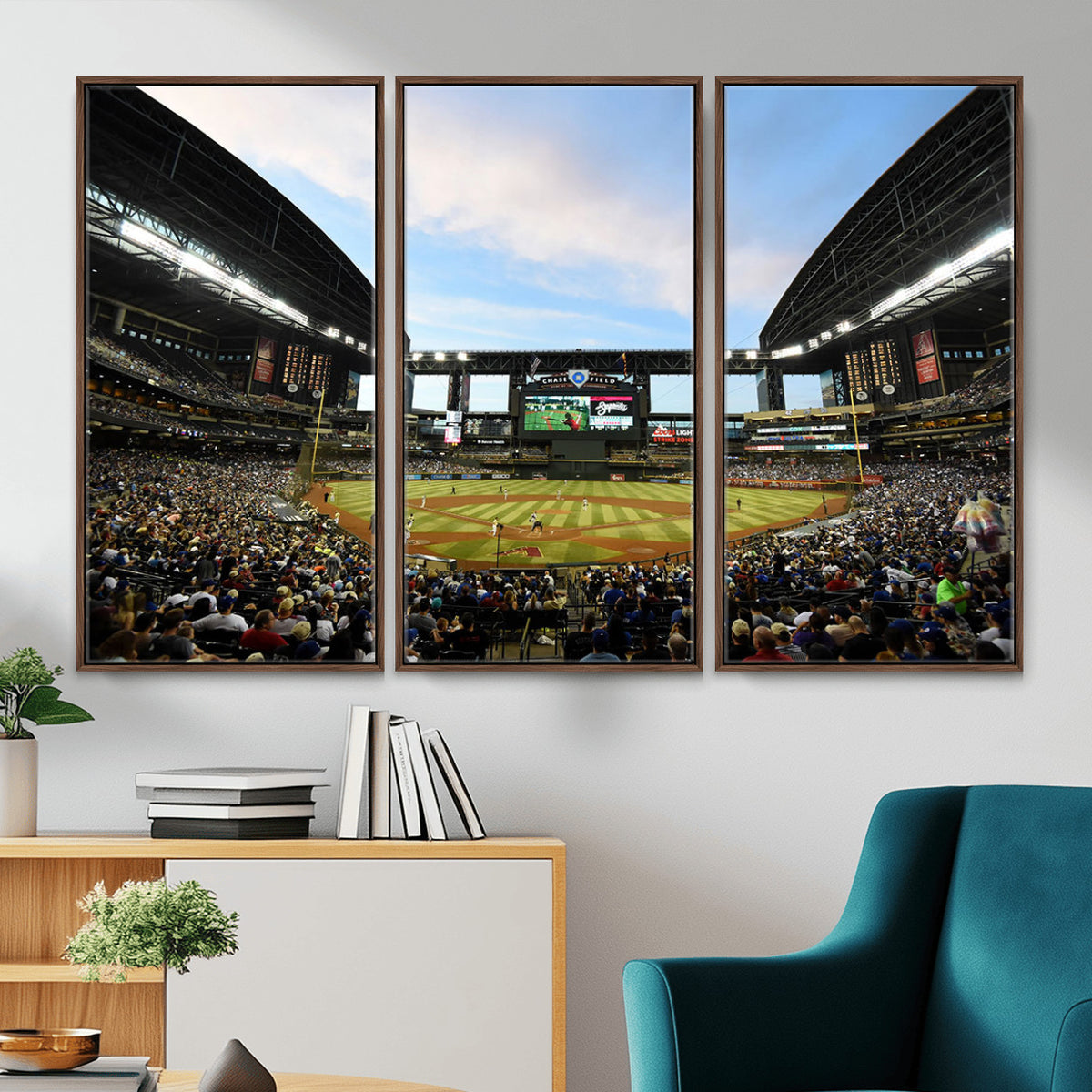 92672-MGV-CV-36X24 - Arizona Diamondbacks Team Print - Phoenix Chase Field