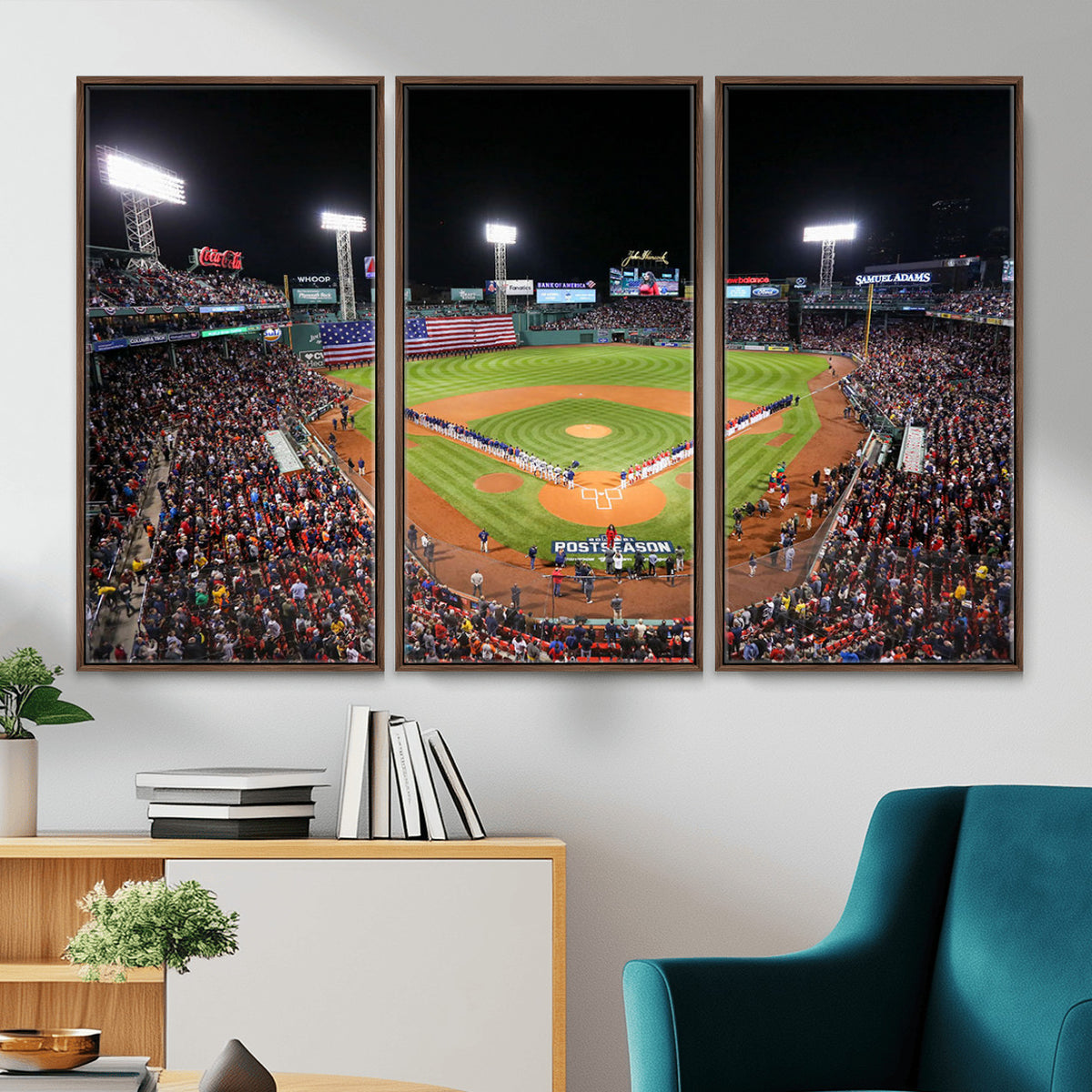 47365-MGV-CV-36X24 - Fenway Park Wall Art Canvas Print | Large Baseball Stadium Canvas for Boston Red Sox Fans