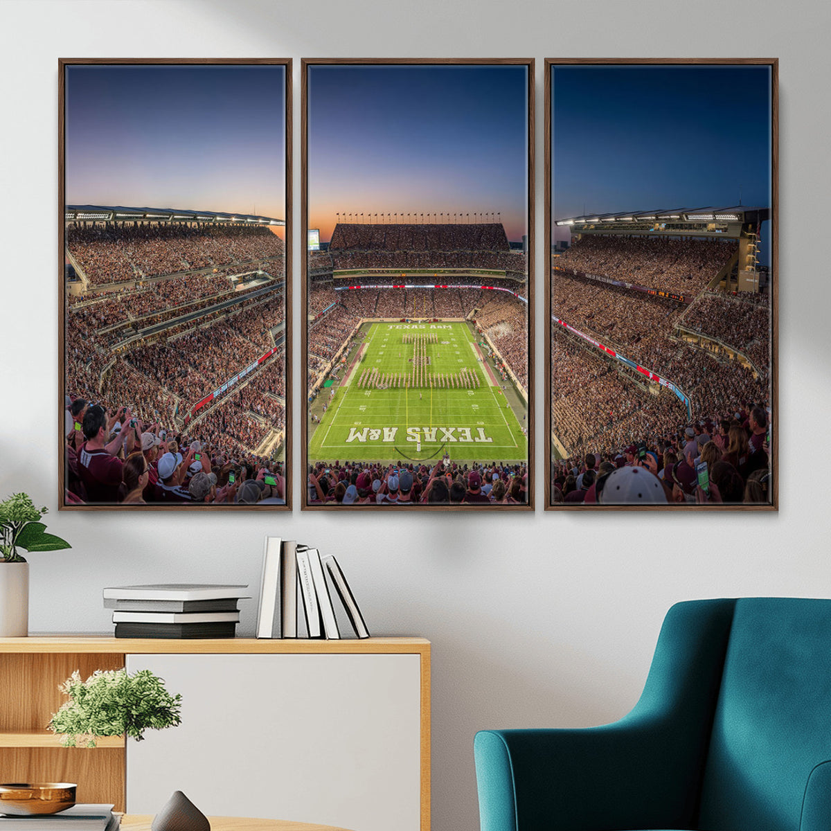 17421-MGV-CV-36X24 - Kyle Field Wall Art Print | Large Texas A&M Aggies Football Canvas Print for Sports Enthusiasts |
