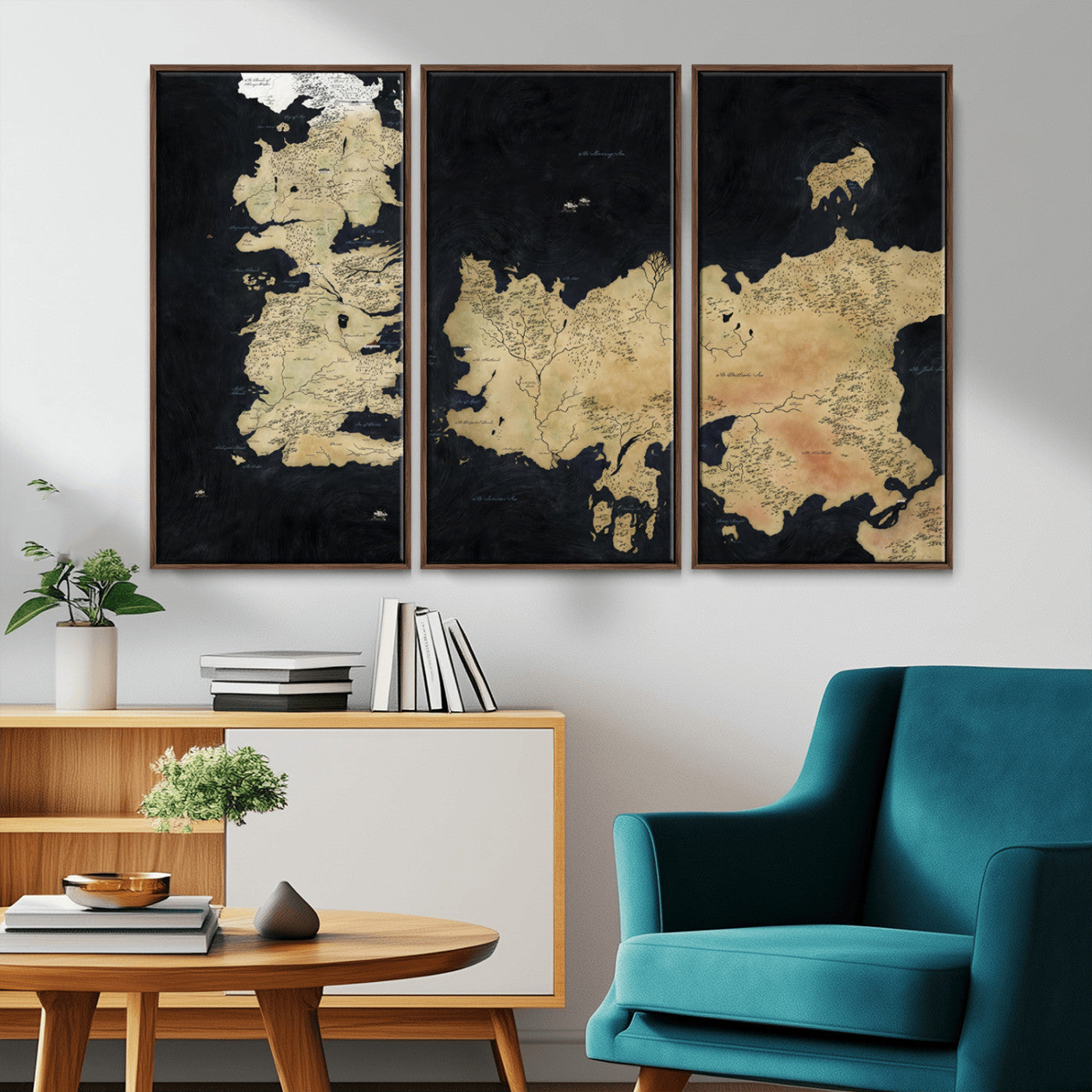 MGV-FC-48X32-3P - Push Pin World Map Canvas Print – Framed Wall Art for Couples to Track Their Travels – Anniversary
