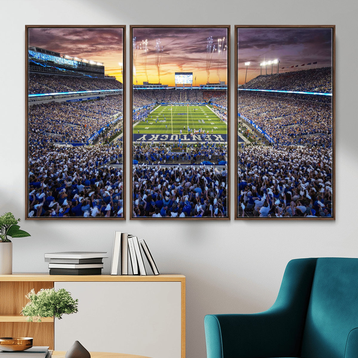 78524-MGV-CV-36X24 - Kroger Field Wall Art Print, Kentucky Stadium Wall Art