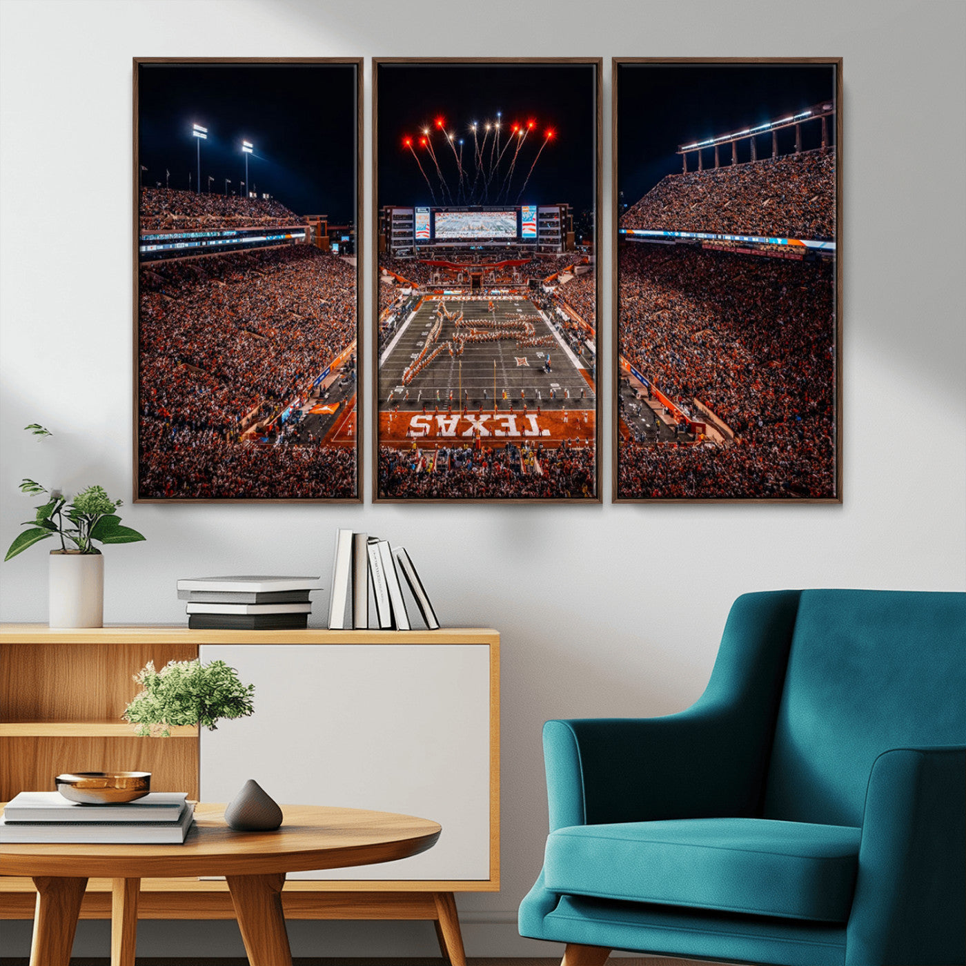 MGV-FC-48X32-3P - Texas Memorial Stadium Wall Art Canvas Print