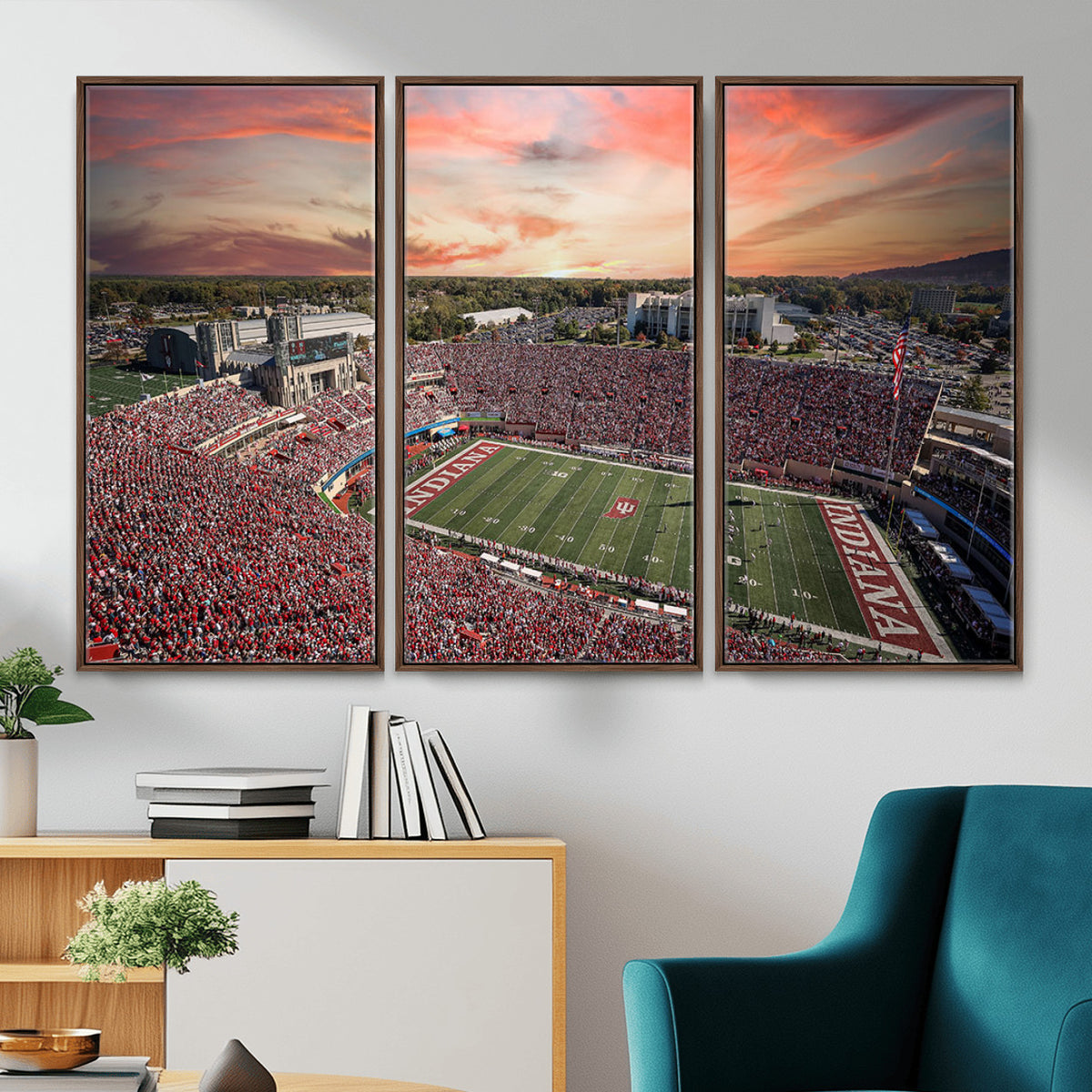 51135-MGV-CV-36X24 - Indiana Memorial Stadium Wall Art Canvas Print