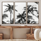 46641801-MGV-CV-40X27-Palm Wall Art Canvas Print, Framed Tropics Art Picture Print, Monochrome Perfect Minimalist Decor