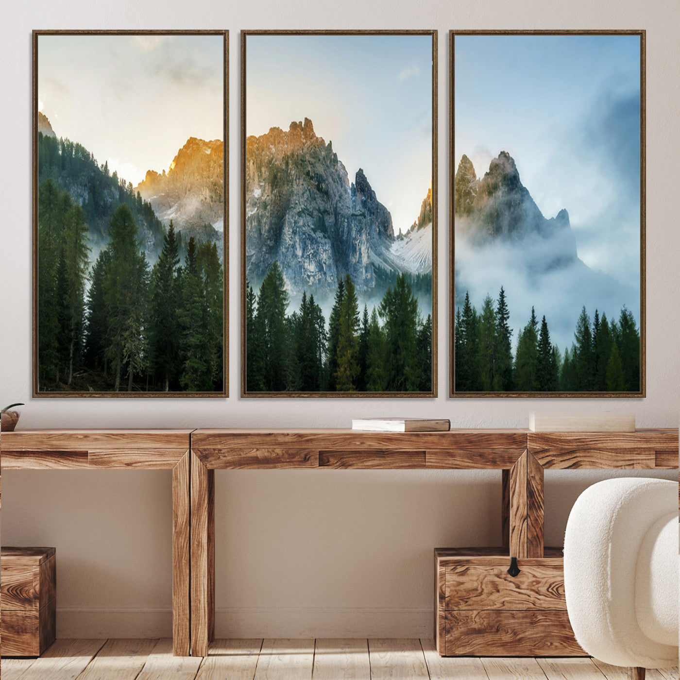 21145440-MGV-CV-36X24-Wilderness Wall Art - Framed Nature Landscape Decor, Mountain Wall Art Canvas Print, Framed Nature Landscape Decor Art