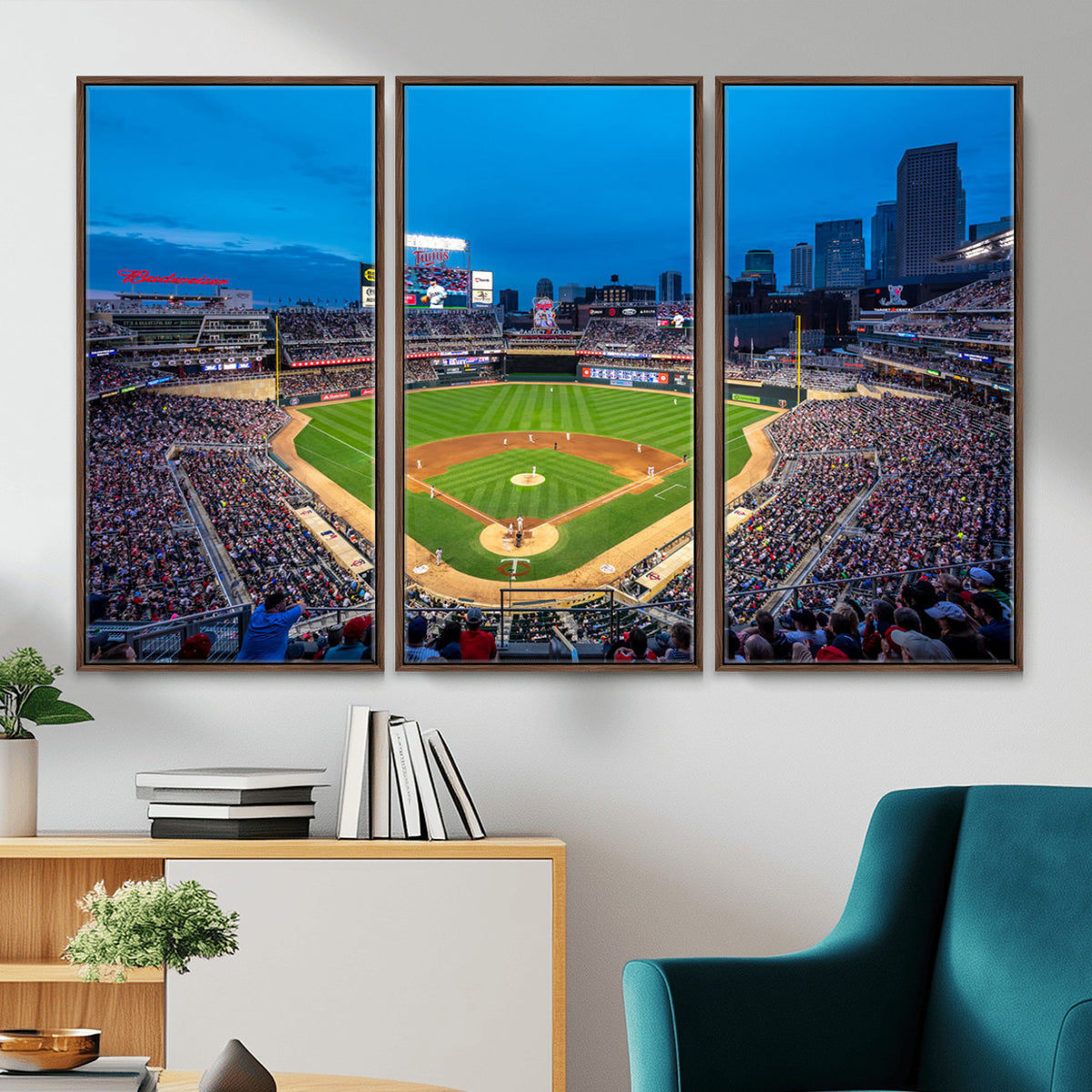 77273035-MGV-CV-36X24 - Target Field Stadium Wall Art Canvas Print, Minnesota Twins