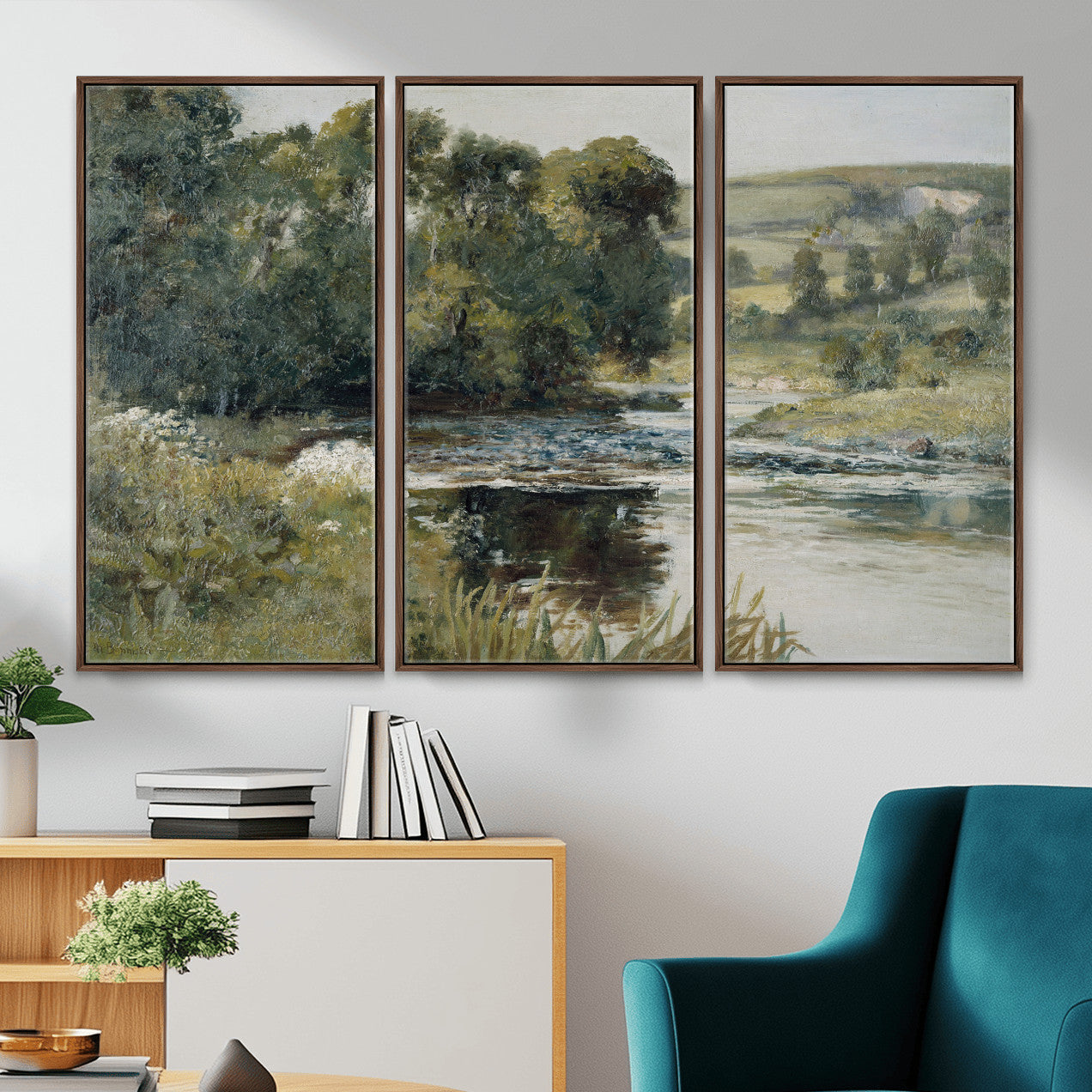 63256010-MGV-CV-36X24 - Edward Mitchell Bannister Streamside Wall Art Canvas Print