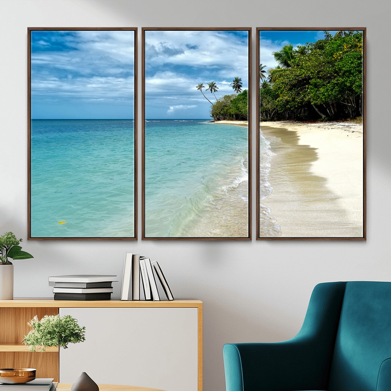 50626792-MGV-CV-36X24 - Puerto Rico Beach Paradise Wall Art – Tropical Coastal Print