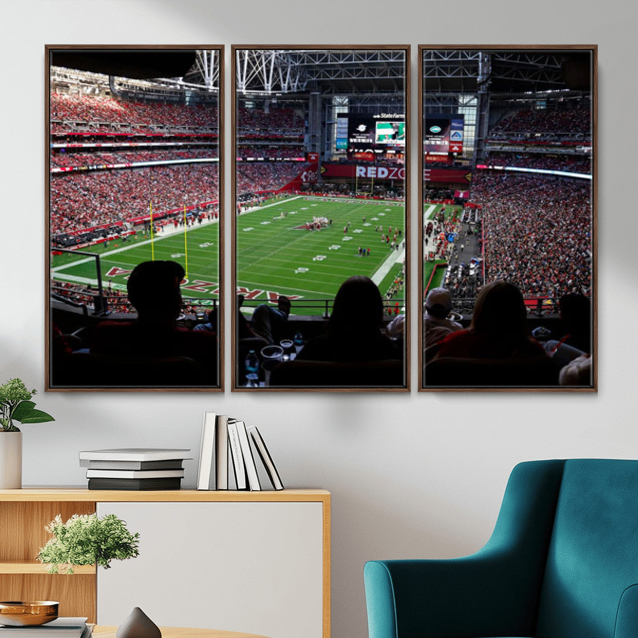 84196298-MGV-CV-36X24 - State Farm Stadium Canvas Wall Art, Arizona Cardinals Football Stadium Print, Glendale NFL Arena Photography Artwork