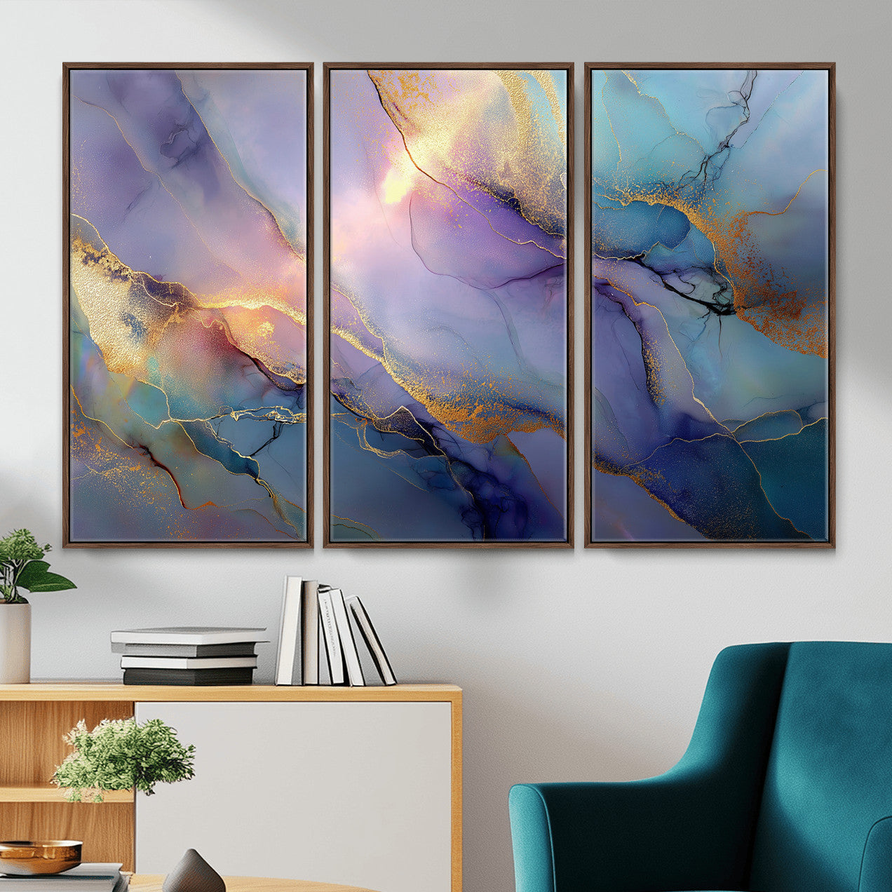 50939878-MGV-CV-36X24 - Colorful Abstract Canvas Wall Art Print, Vibrant Popup Color Art Print