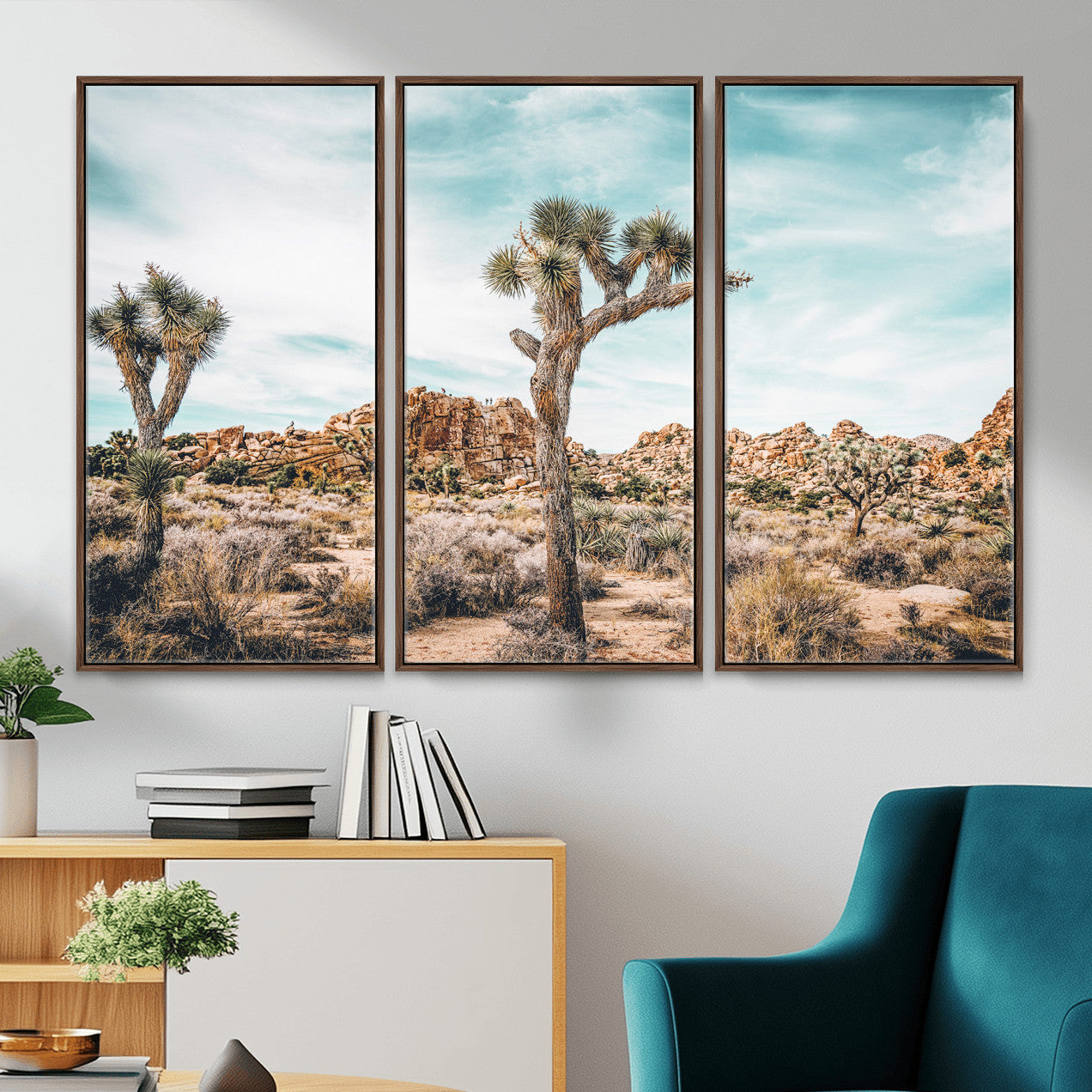 41451127-MGV-CV-36X24 - Joshua Tree National Park Canvas Wall Art Print, Desert Landscape Photography, Southwest Nature Decor - Ready to Hang