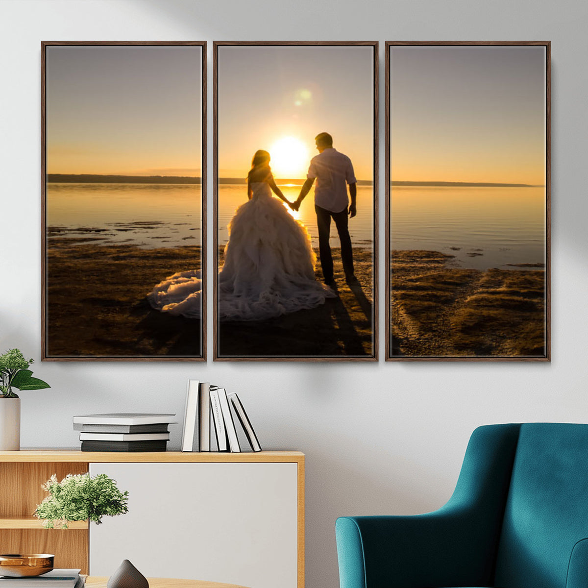CSTM911-MGV-CV-48X32-3P - Personalized Custom Wall Art, Create Your Own Photo Canvas Print, 3 Panel Set