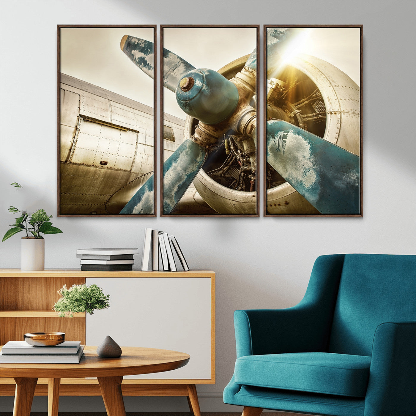 MGV-FC-48X32-3P - Vintage Airplane Canvas Print