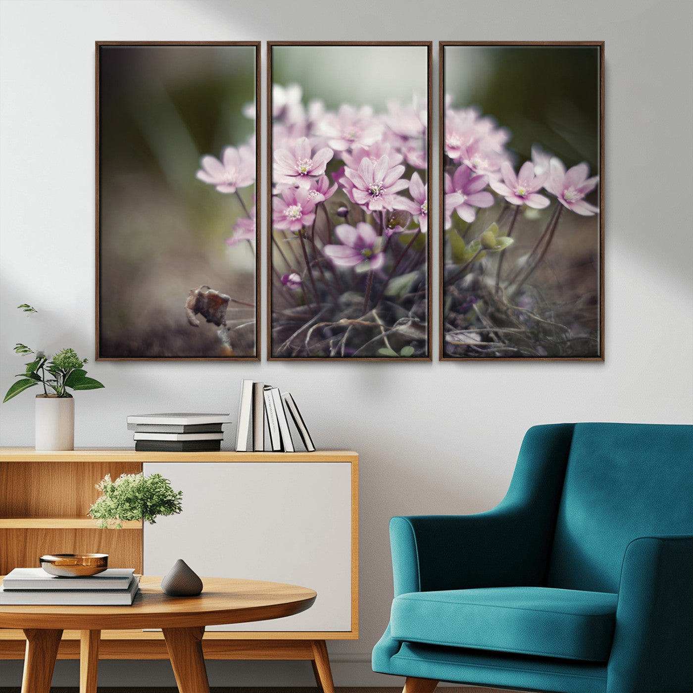 MGV-FC-48X32-3P - Pink Wild Flower Canvas Print
