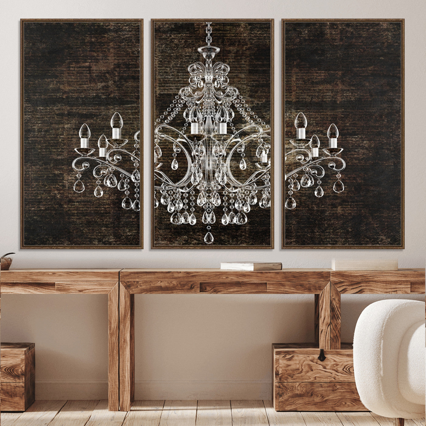 69434-MGV-CV-36X24-Rustic Chandelier Canvas Print