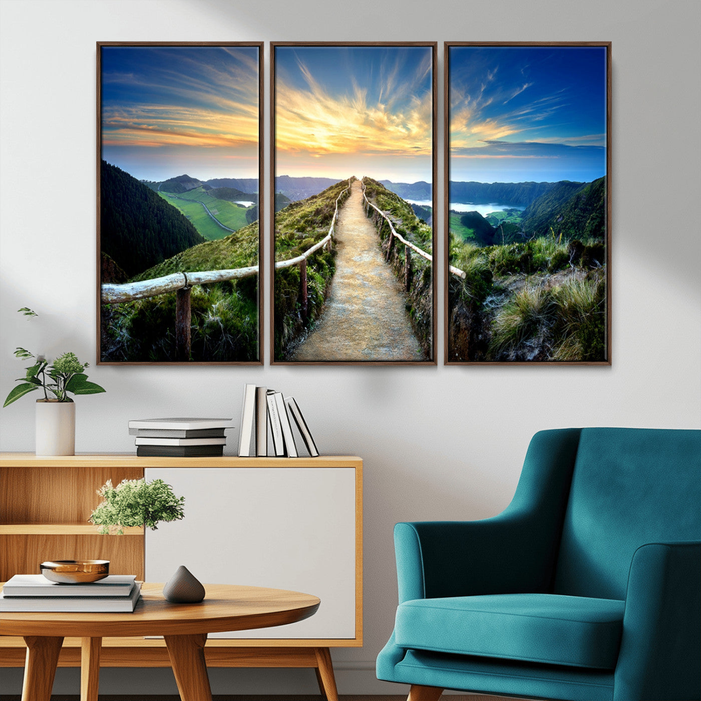 MGV-FC-48X32-3P - Mountain Landscape Wall Art Canvas Print