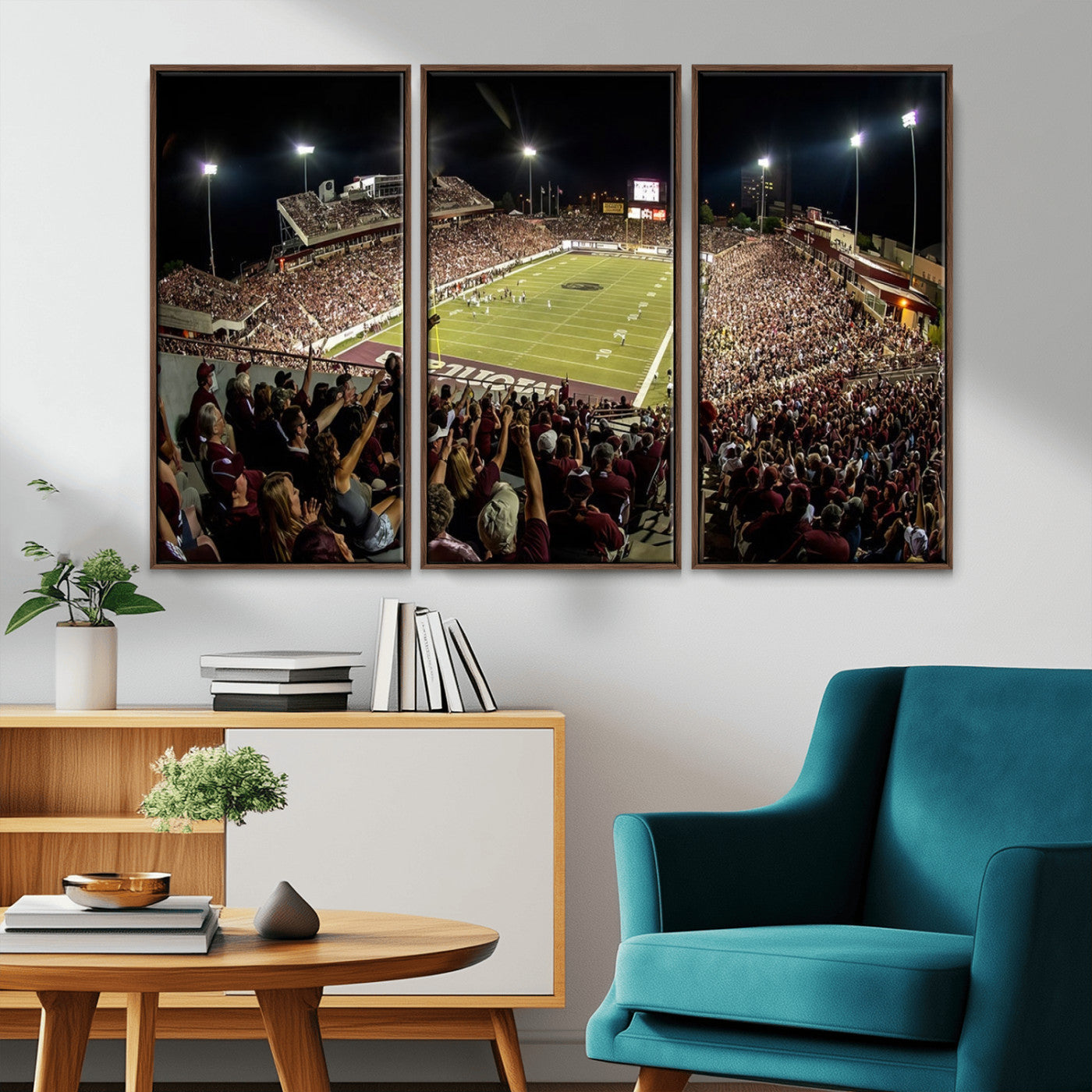 MGV-FC-48X32-3P - Washington-Grizzly Stadium Canvas Print, American Football Wall Art Canvas Print, Stadium Sport Wall