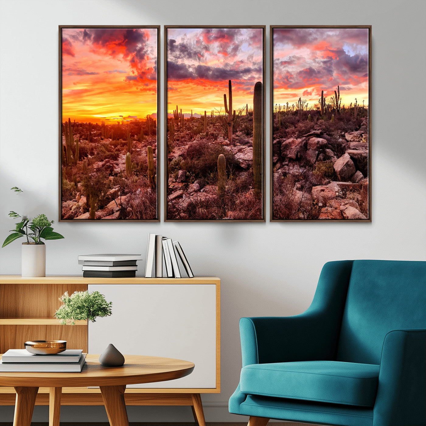 MGV-FC-48X32-3P - Arizona Desert Print, Western Cowboy Wall Art Print