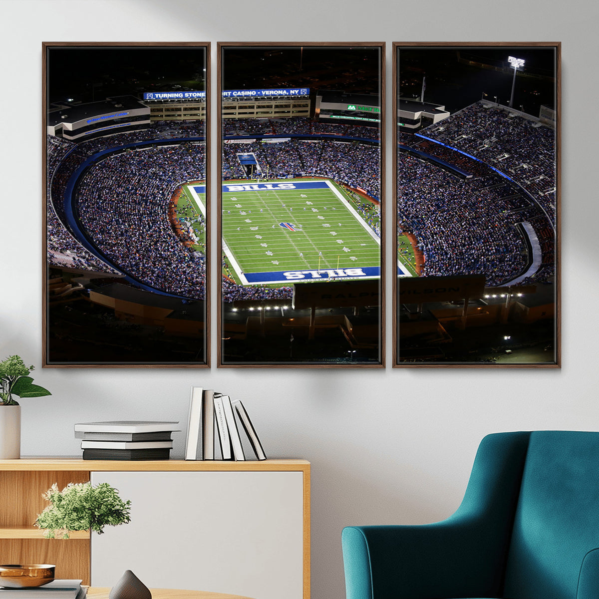 19030-MGV-CV-36X24 - Buffalo Bills NFL Football Team Print, Highmark Stadium