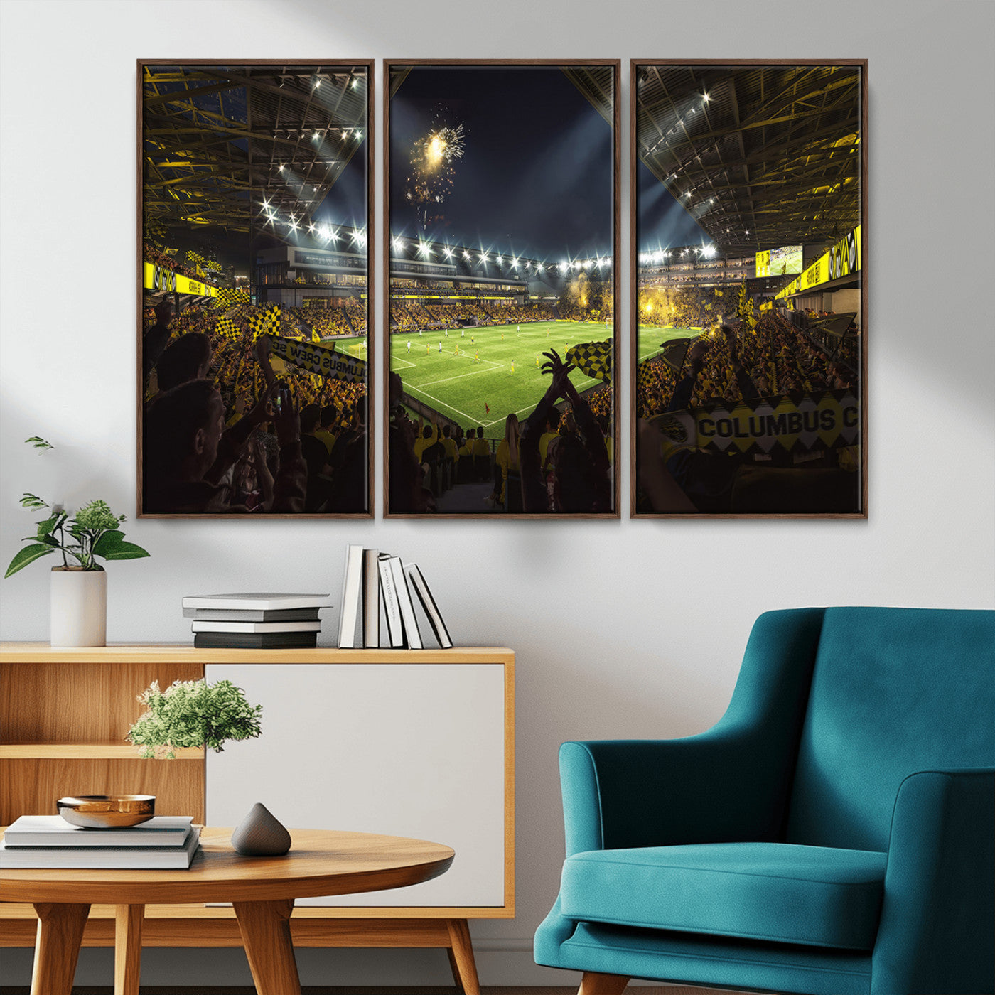 MGV-FC-48X32-3P - Columbus Crew Soccer Team Print - Columbus Crew Stadium Wall Art Canvas Print