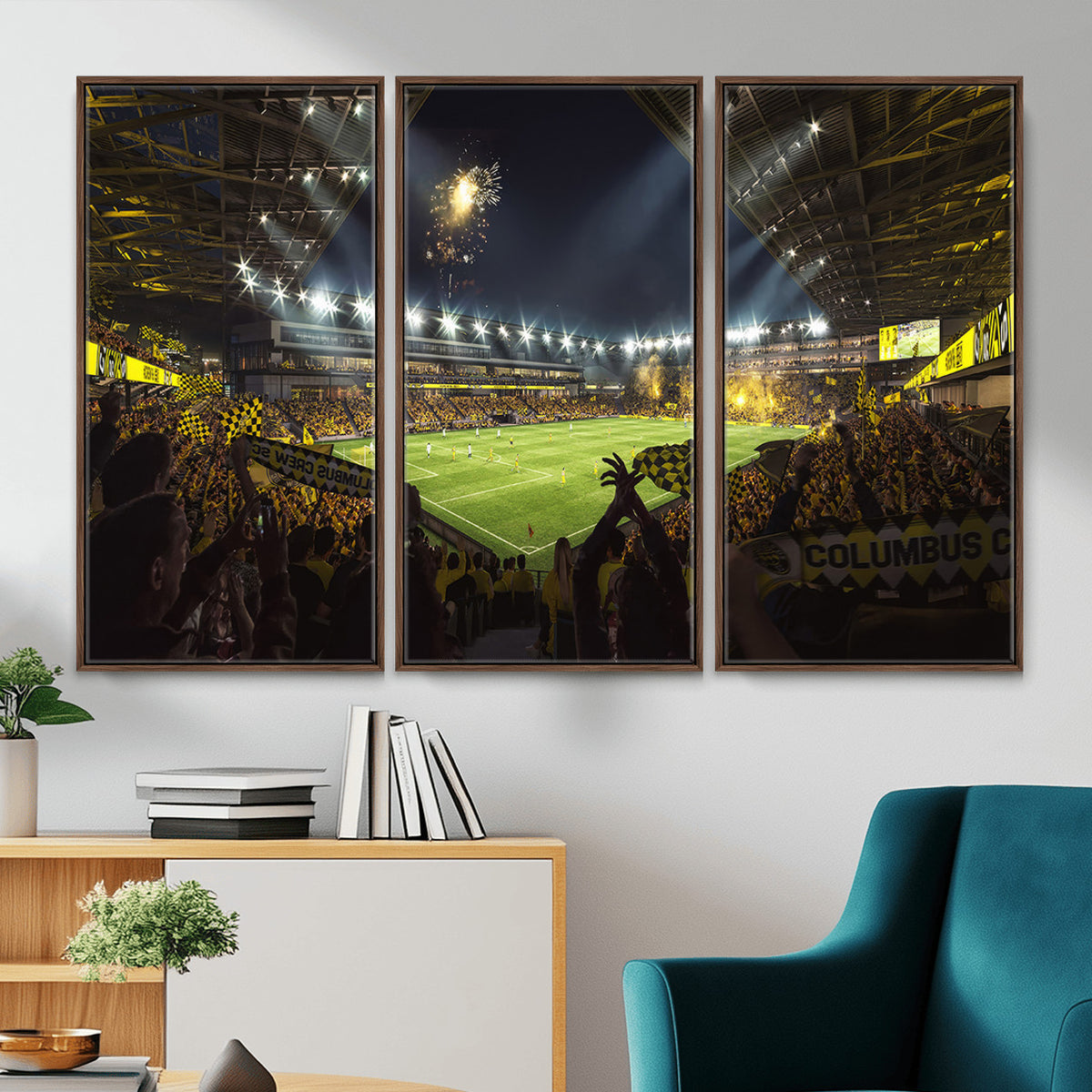 51122-MGV-CV-36X24 - Columbus Crew Soccer Team Print - Columbus Crew Stadium Wall Art Canvas Print