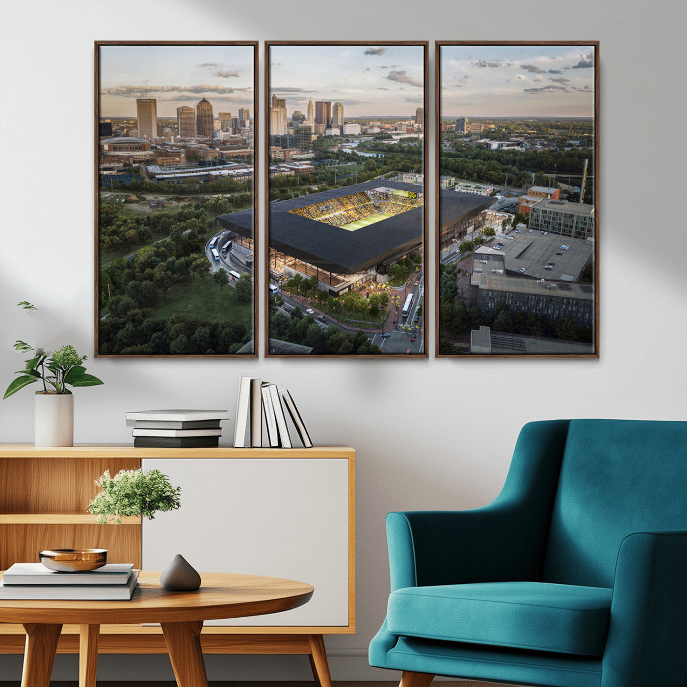 MGV-FC-48X32-3P - Columbus Crew Soccer Team Print - Columbus Crew Stadium Wall Art, Columbus Crew Soccer Wall Art