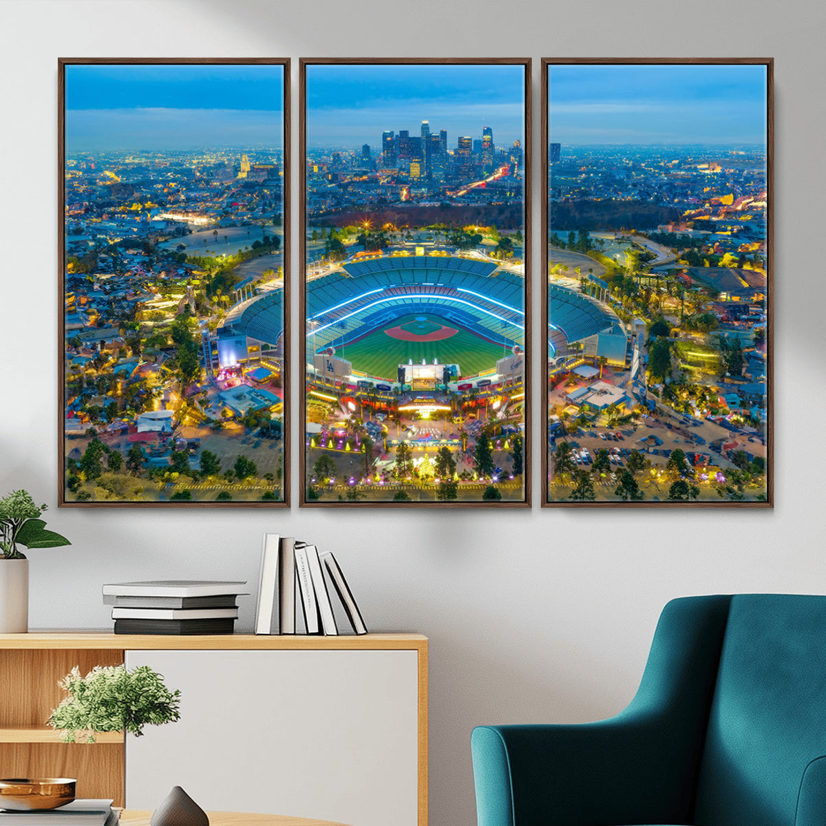 78144-MGV-CV-36X24 - Los Angeles Dodgers Wall Art Canvas, Dodger Stadium Wall Art