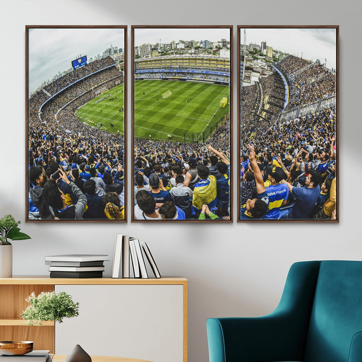 63839-MGV-CV-36X24 - Boca Juniors Soccer Team Print Wall Art, Buenos Aires Bombonera Stadium