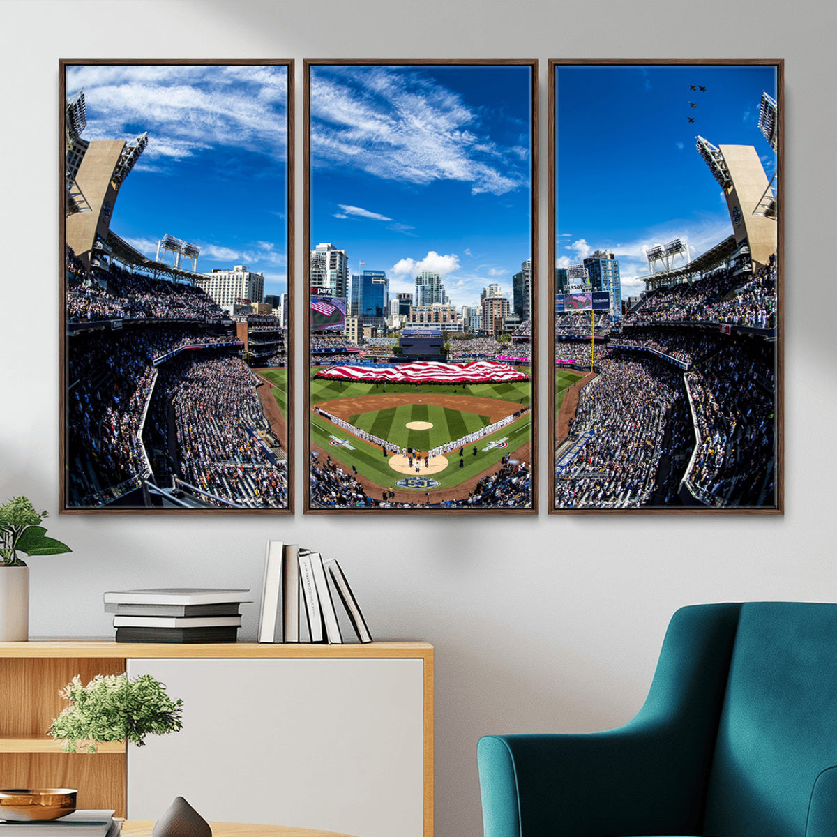 52297-MGV-CV-36X24 - San Diego Padres Baseball Team Print, Petco Park Stadium