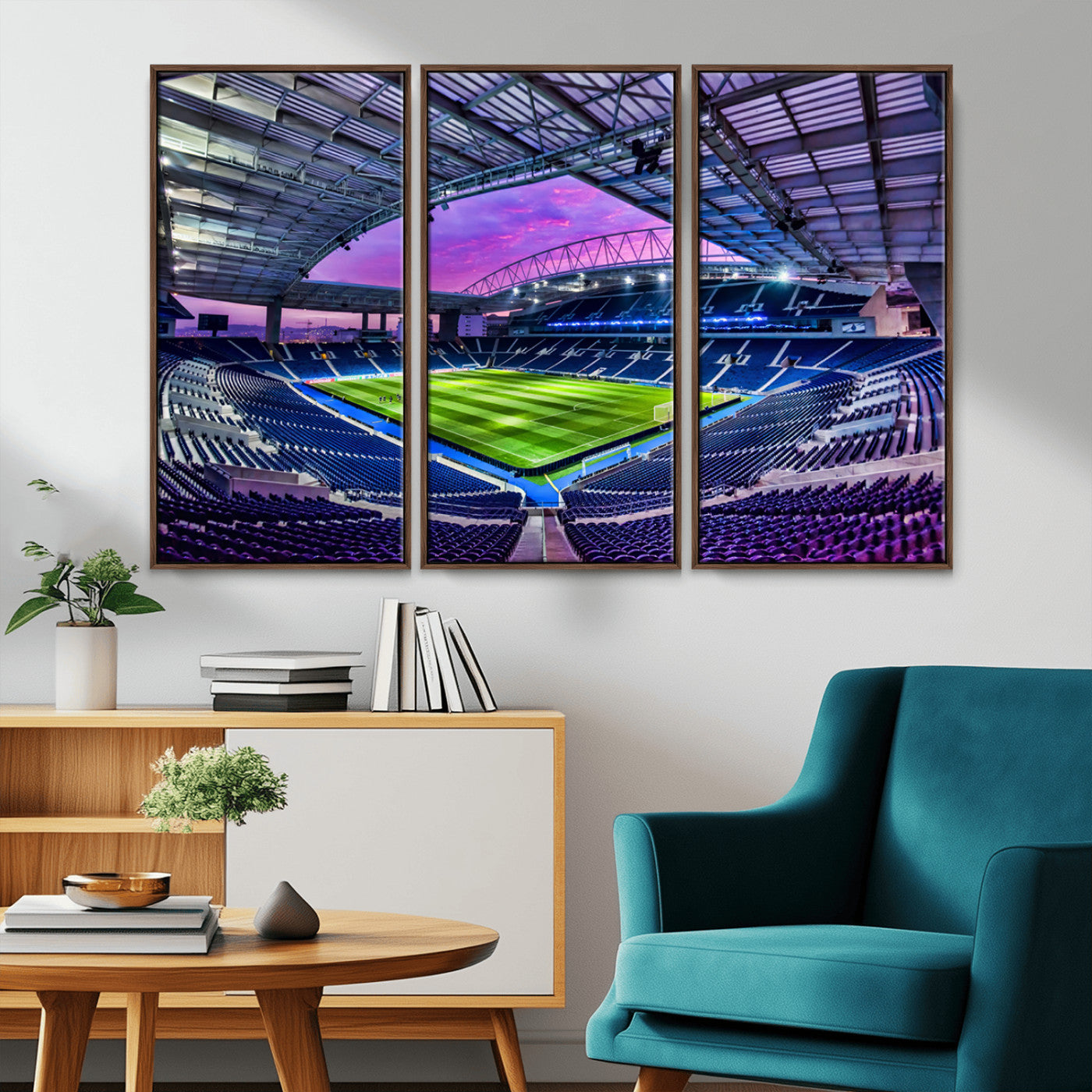 MGV-FC-48X32-3P - FC Porto Soccer Team Print Canvas- Dragon Stadium Wall Art Canvas Print