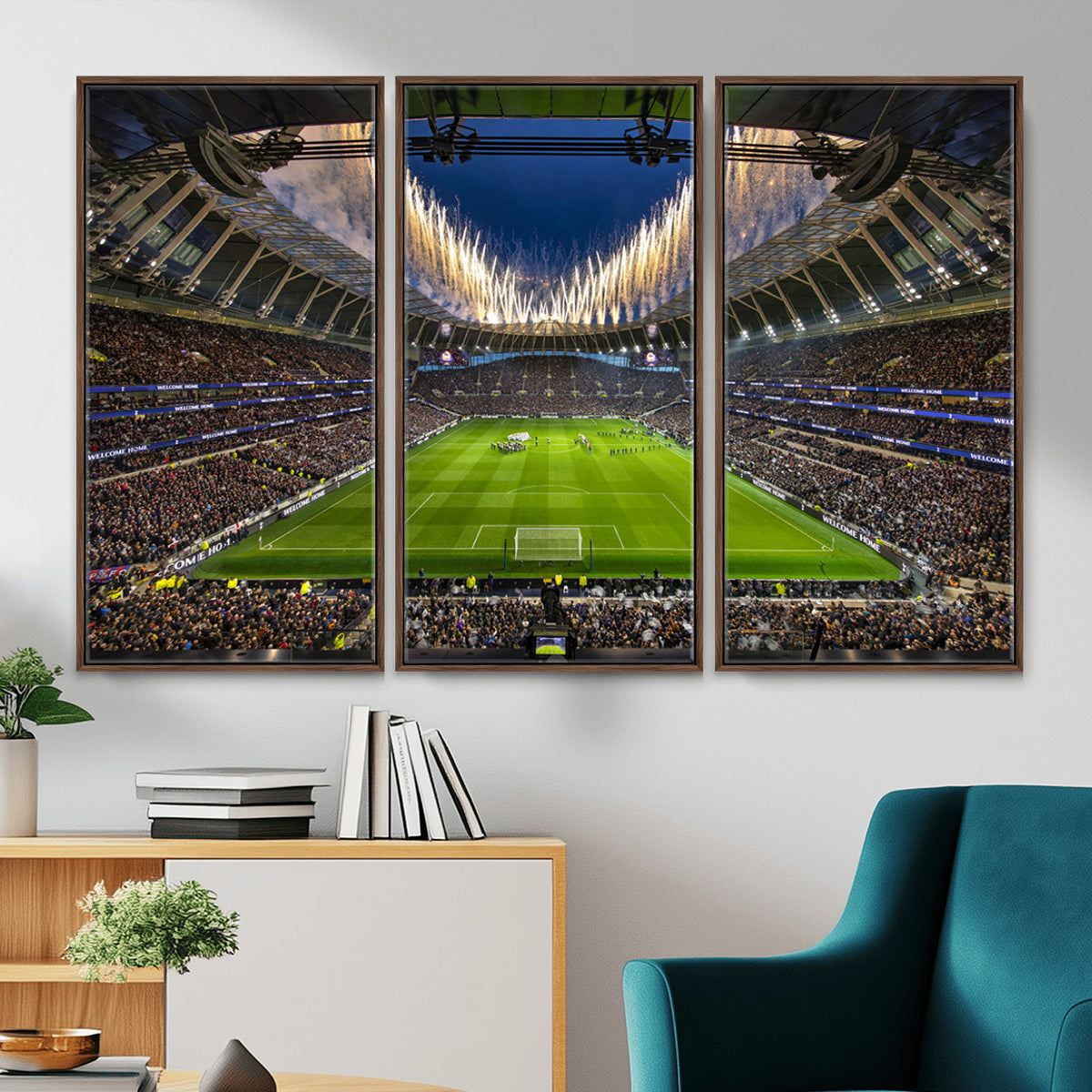 40157-MGV-CV-36X24 - Tottenham Hotspur Football Team Print, London Tottenham Hotspur Stadium Wall Art