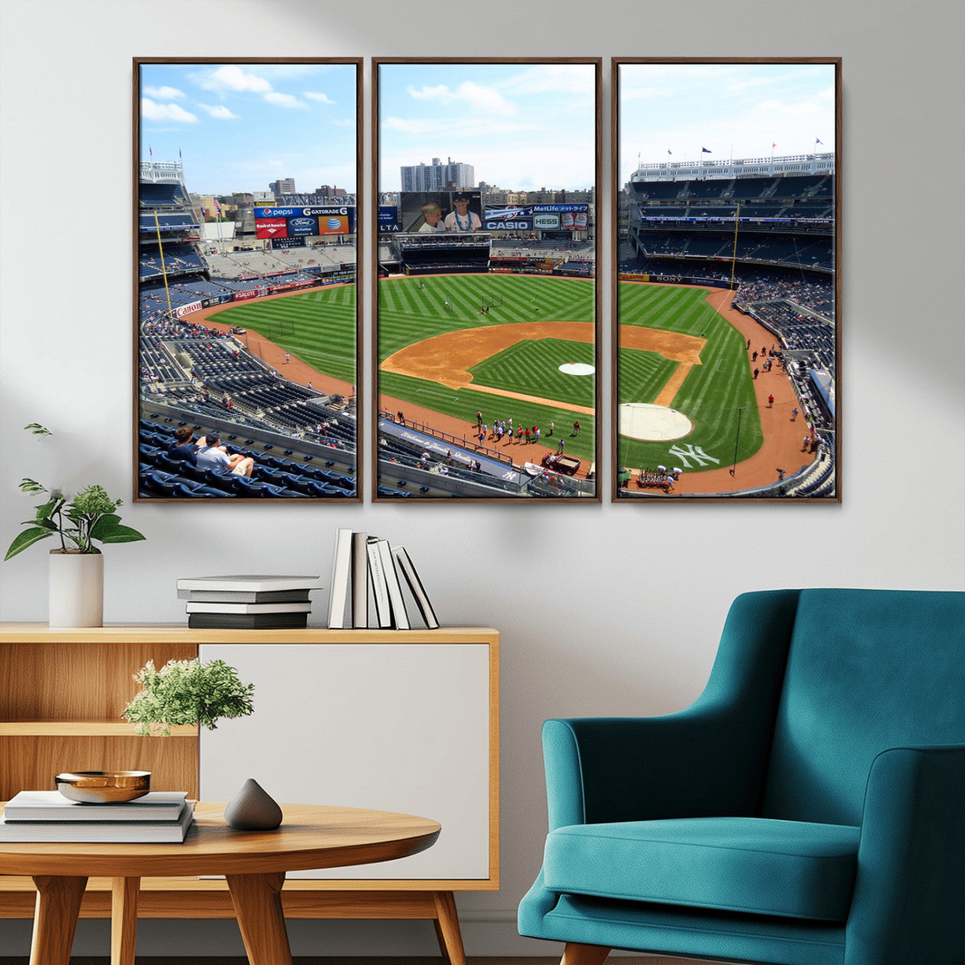 MGV-FC-48X32-3P - Buffalo Bills Stadium Wall Art - Buffalo Bills Decor- NFL Fans Gift, Perfect Sports Decor for Living