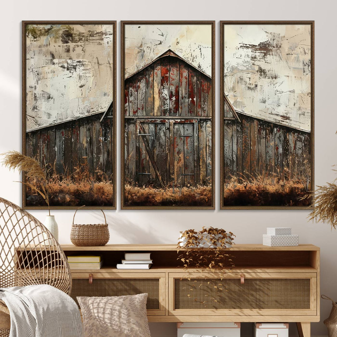 Rustic Barn Wall Art enhances your space with farmhouse-style decor.