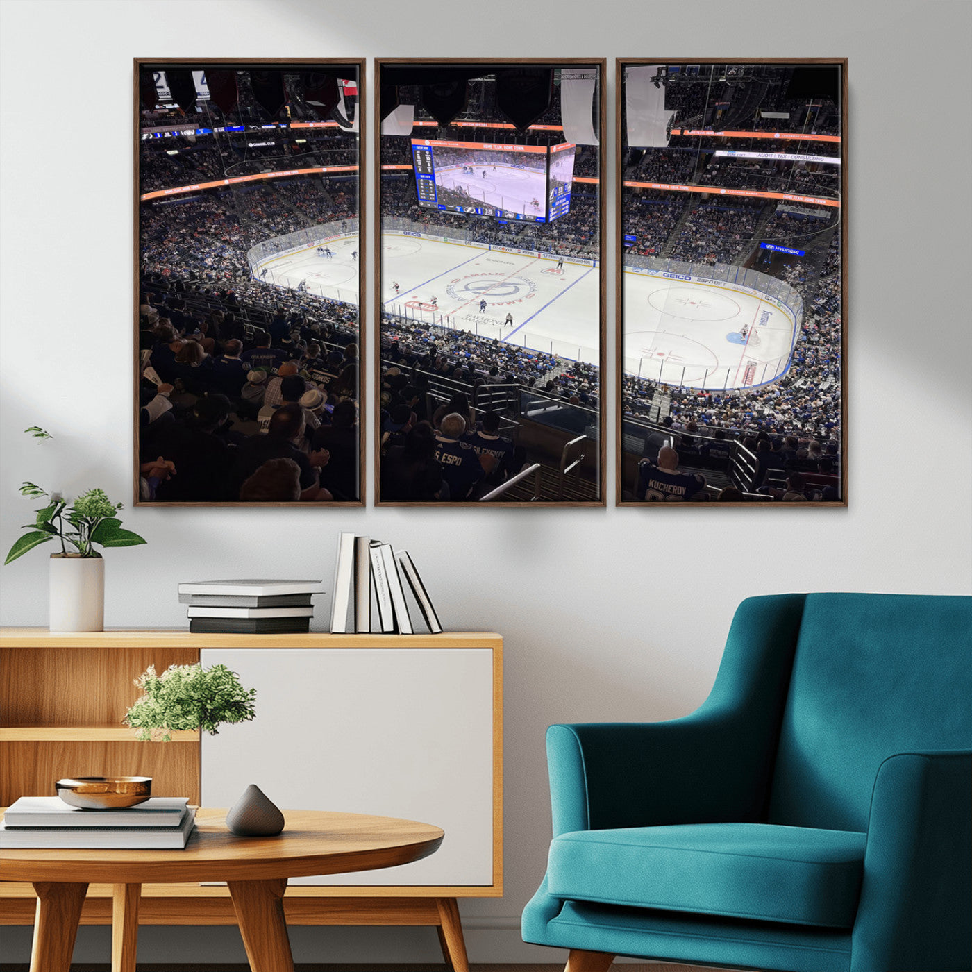 MGV-FC-48X32-3P - Amalie Arena Florida Wall Art Canvas Print - NHL Hockey Stadium Print