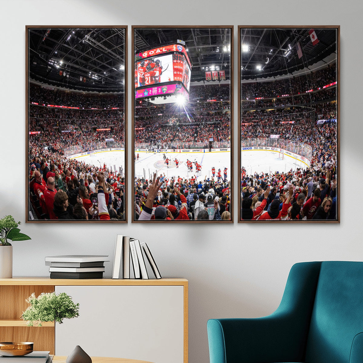 15750-MGV-CV-36X24 - Amerant Bank Arena Wall Art Canvas Print, Hockey Arena