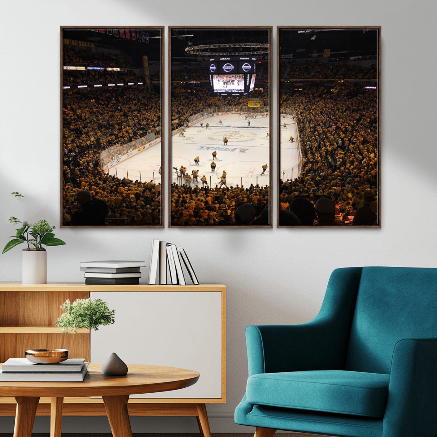 MGV-FC-48X32-3P - Bridgestone Arena - Nashville Predators Hockey Team Print - Nashville Wall Art Canvas Print