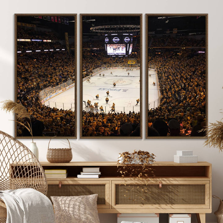 Nashville Predators Wall Art Canvas Print.