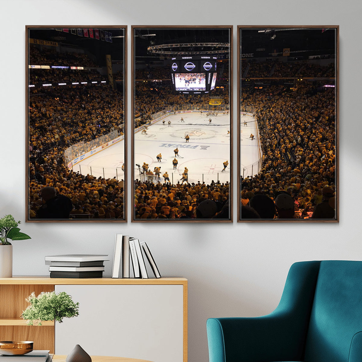 99407-MGV-CV-36X24 - Bridgestone Arena - Nashville Predators Hockey Team Print - Nashville Wall Art Canvas Print
