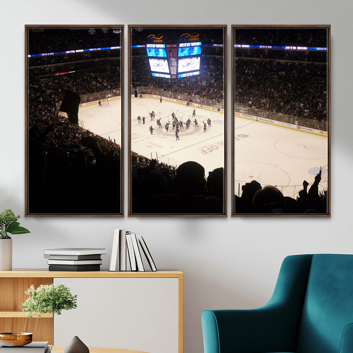 22497-MGV-CV-36X24 - Canada Life Centre Wall Art | Winnipeg Jets Hockey Team Print Canvas | Ready to Hang | Winnipeg Wall