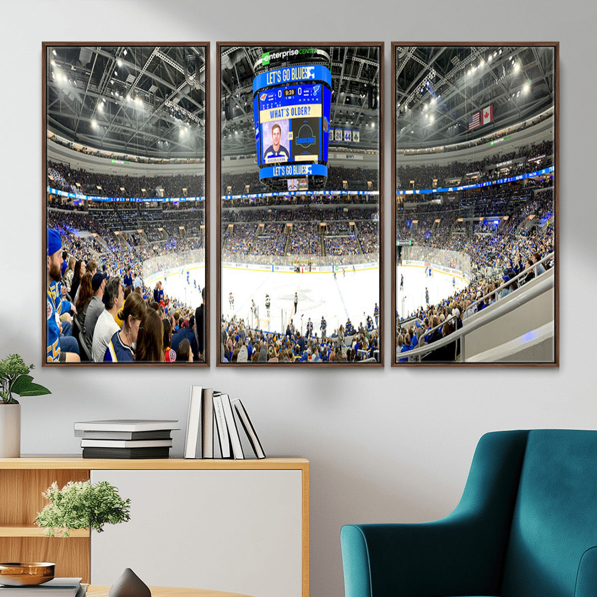 55708-MGV-CV-36X24 - Enterprise Center, Missouri St. Louis Blues Ice Hockey