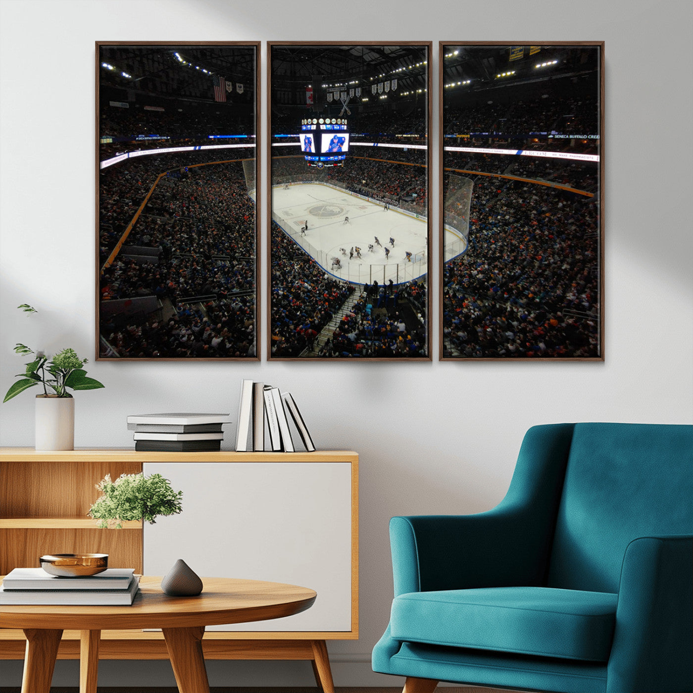 MGV-FC-48X32-3P - KeyBank Center New York Buffalo Sabres Hockey Stadium Canvas Print Wall Art