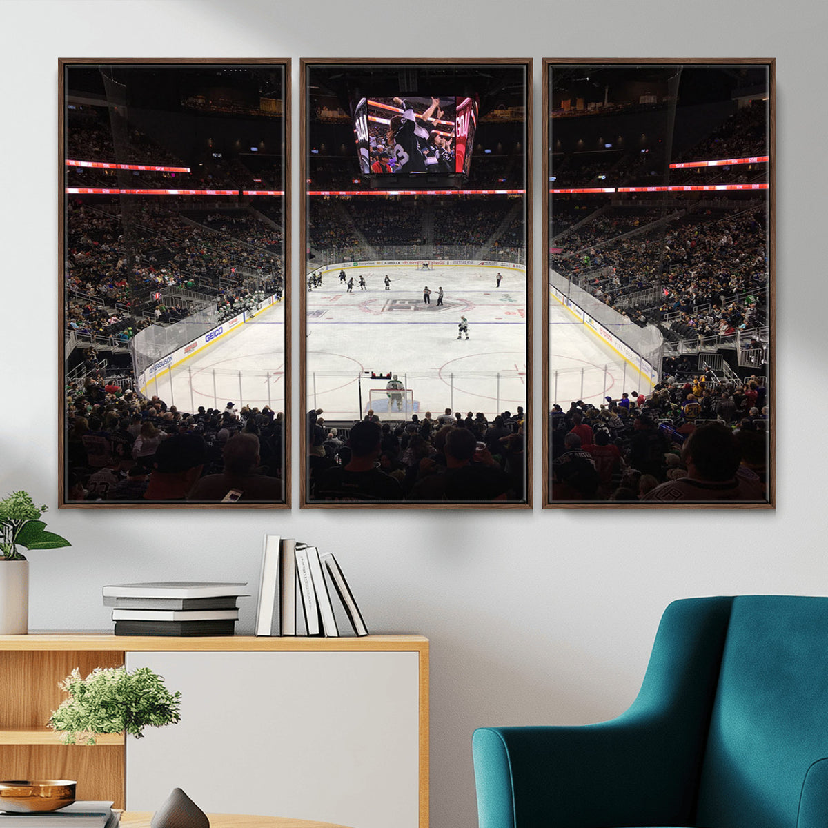 14802-MGV-CV-36X24 - T Mobile Arena Paradise Nevada Vegas Golden Knights Ice Hockey Stadium