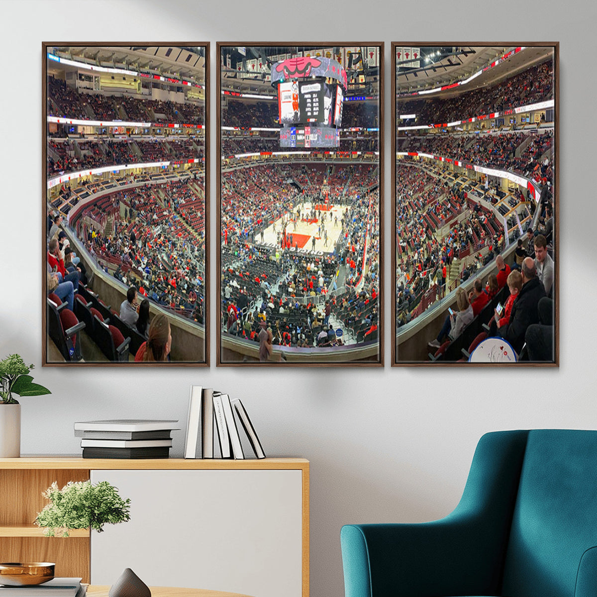 43481-MGV-CV-36X24 - United Center Chicago Bulls Stadium Wall Art Canvas Print